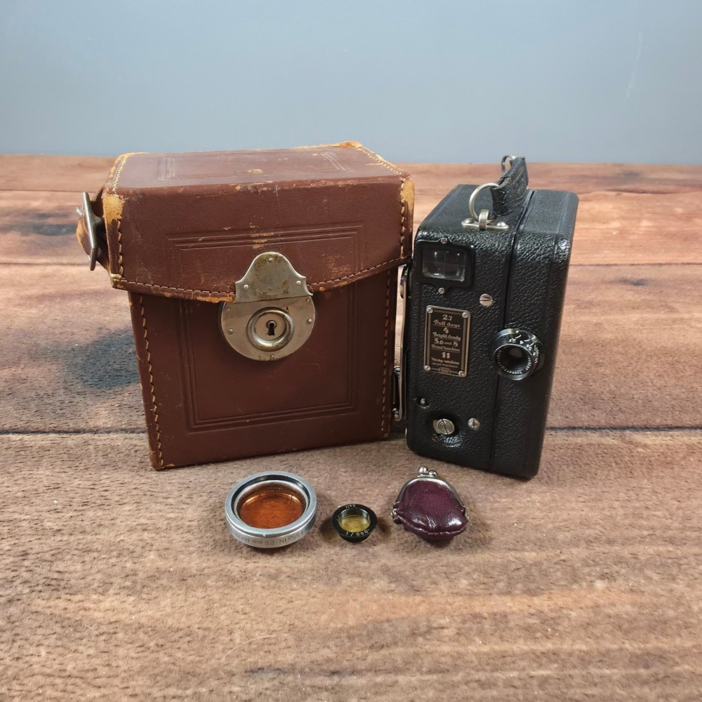 Zeiss Ikon Kinamo S10 16mm Movie Camera Black Good Vintage Tessar Lens Germany